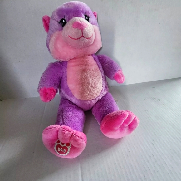 Build A Bear Workshop Otterly Adorable Otter Pink Purple Plush Stuffed Animal 23 - Picture 1 of 7
